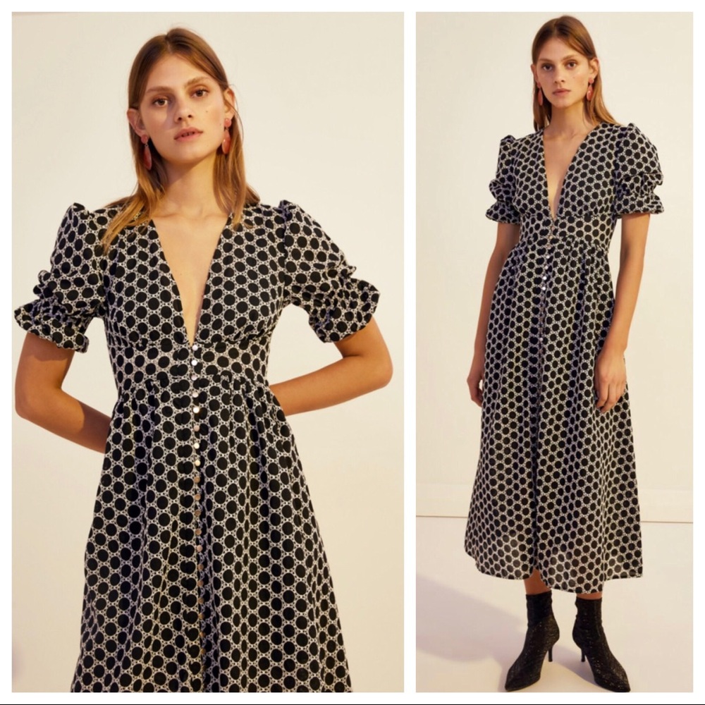๐NWT Sz 4 Keepsake the Label Geometric Midi Dress - Picture 7 of 16